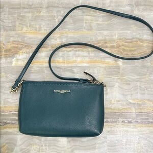 Karl Lagerfeld Deep Green Crossbody Bag